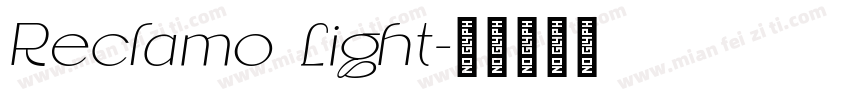 Reclamo Light字体转换